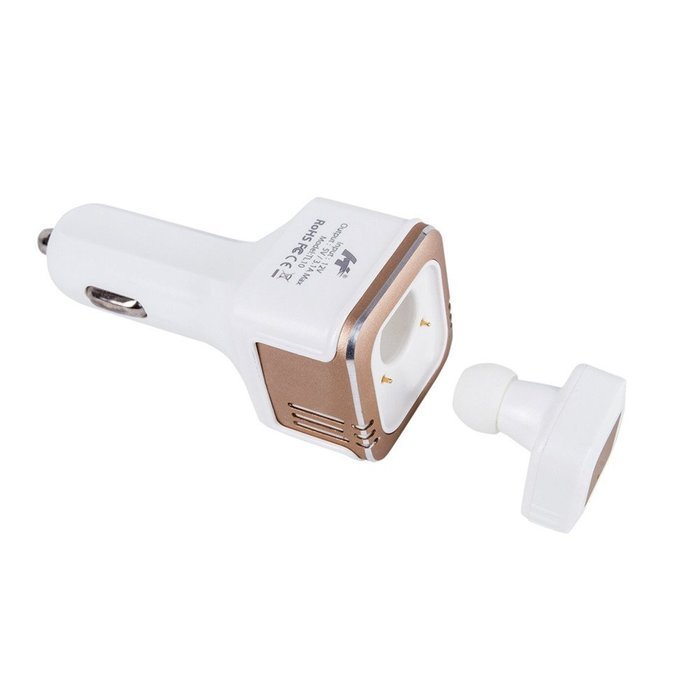 ATD Mini Car Oxygen Bar Anion Air Purification Humidifier Dual USB With Wireless Bluetooth Hands-free Stereo Earphone...