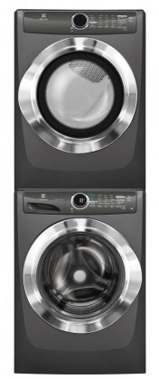 Electrolux White Front Load Laundry Pair with EFLS517STT 27" Washer, EFMG517STT 27" Gas Dryer and STACKIT7X Stacking... N2