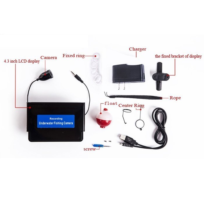 Mojoyce Fishing Video Camera Monitor Underwater Fish Finder Professional Tool 20m N4