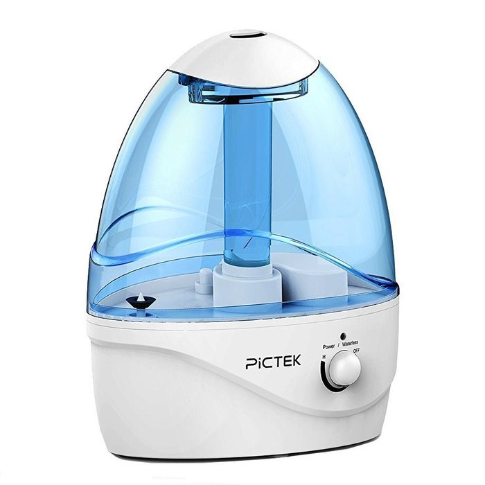 Pictek Cool Mist Ultrasonic Humidifier, 2.6Liter Whole House Humidifiers , Germproof Water Tank, Upto 24Hours...