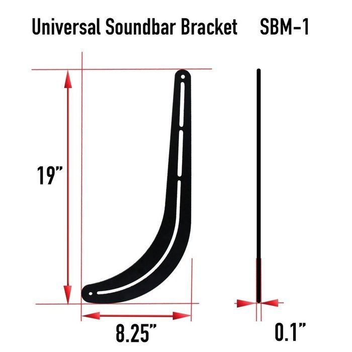 AVX Audio Universal Soundbar Bracket - part # 104-1550