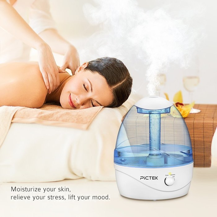 Pictek Cool Mist Ultrasonic Humidifier, 2.6Liter Whole House ...