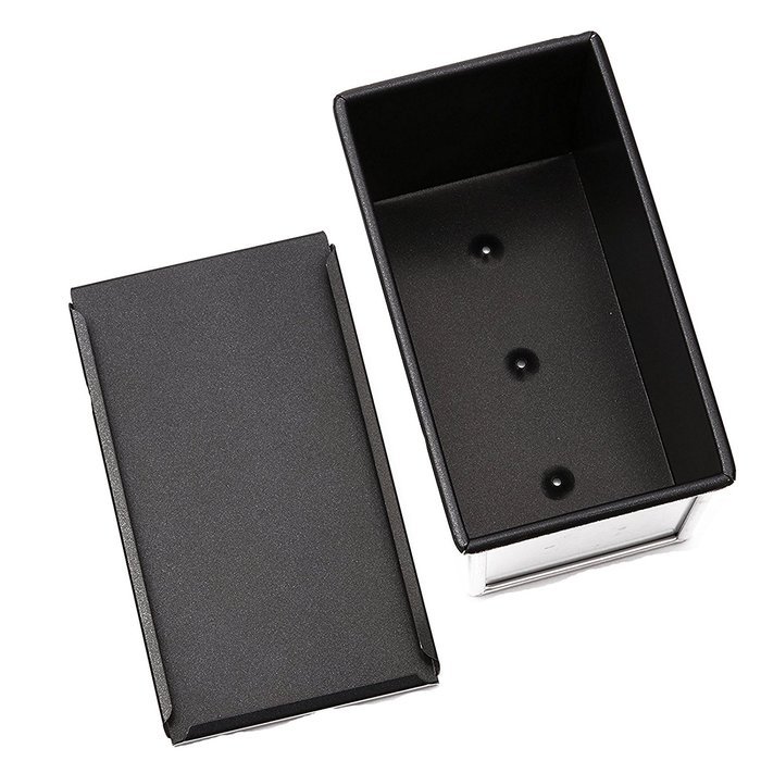 SANNENG 450g Loaf Pan Non-Stick Baking Pan with Lid (2pcs/set) N4