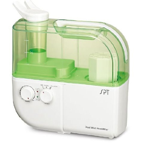 SPT-SU-4010G Dual Mist Humidifier with ION Exchange Filter(Green)