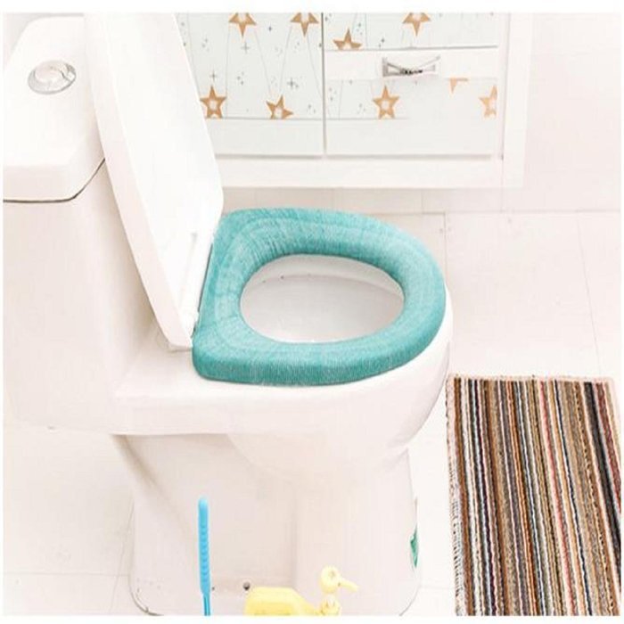 Kingfansion Bathroom Toilet Seat Closestool Washable Soft Warmer Mat Cover Pad Cushion N2