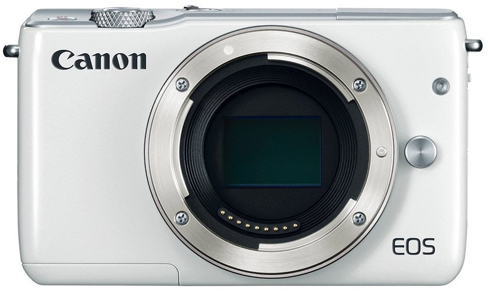 Canon EOS M10 Mirrorless Digital Camera with 18-55mm and 55-250mm Lens (White) - International Version (No Warranty) N2