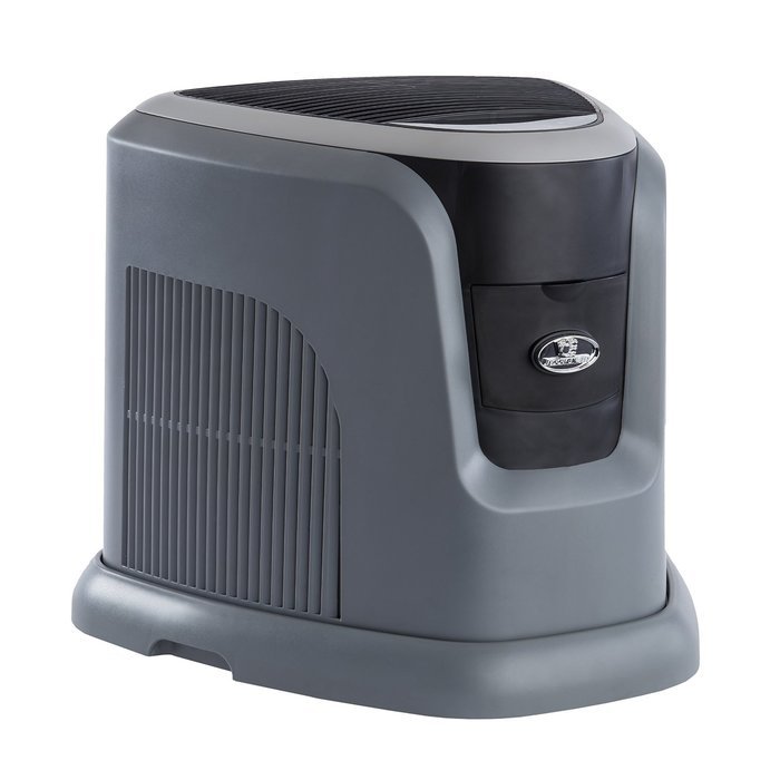 AIRCARE EA1201 Digital Whole-House Console-Style Evaporative Humidifier, Mini, Silver and Black Design