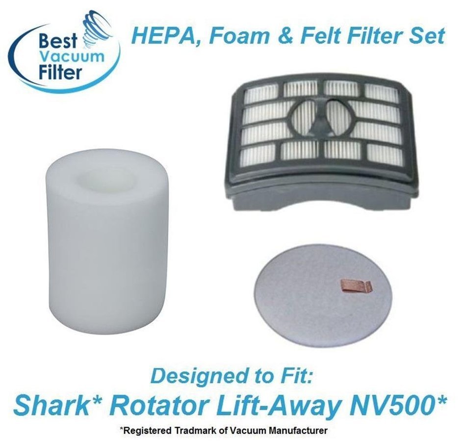 Vacuum Parts HEPA Post & Pre Filter for Shark Rotator Lift-Away NV500 series XFF500, XHF500