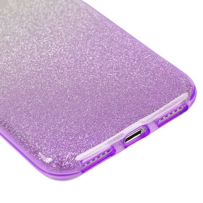 iPhone 7 Case (4.7 inch) - 3 in 1 High Protection Shockproof Soft TPU Rubber Outer Case + Shiny Sparkling PVC... N27