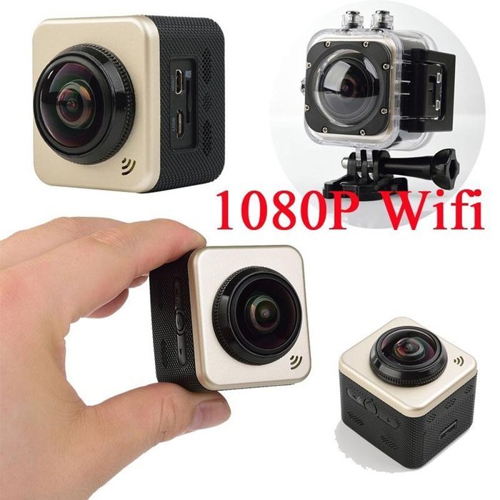 TURNMEON WiFi 360 Degree Panoramic Camera 1920&times;1080 30fps Wireless 360 Lens Action Sports VR Mode 3D Panorama... N6