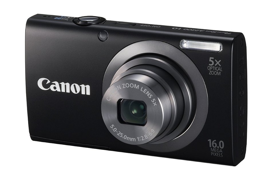 Canon PowerShot A2300 16.0 MP Digital Camera with 5x Optical Zoom (Silver) N11