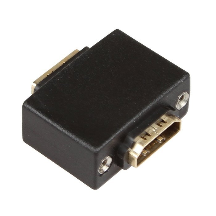 LINESO 3PCS HDMI Right Angle Adapter Male to Female With Gold-Plated (HDMI 90 Degree) N13