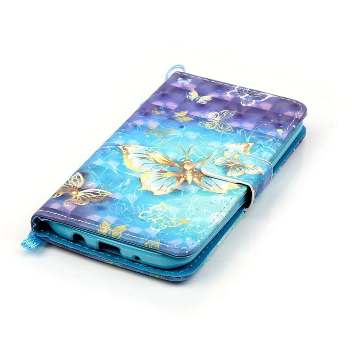 LG K7 Case,LG Tribute 5 Case,Yaheeda [3D Colored Drawing] [Flip Fit] Premium PU Leather Card-Slots Cash-Slots... N3