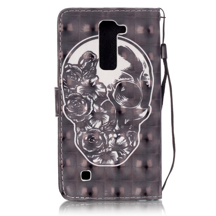 LG K7 Case,LG Tribute 5 Case,Yaheeda [3D Colored Drawing] [Flip Fit] Premium PU Leather Card-Slots Cash-Slots... N4