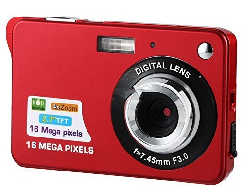 Dc-09 2.7" Tft Lcd Screen Digital Camera With 4X Digital Zoom (Red) Produced by YSK N2