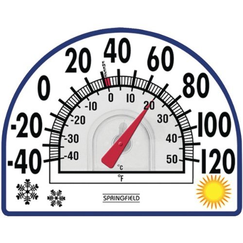 New SPRINGFIELD 91157 Four Season Window Cling Thermometer