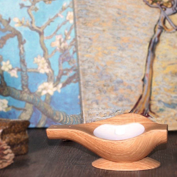 BEW Aromatherapy Diffuser,Wood Grain Cool Mist Ultrasonic Humidifier for Office Home Bedroom Living Room Study... N14