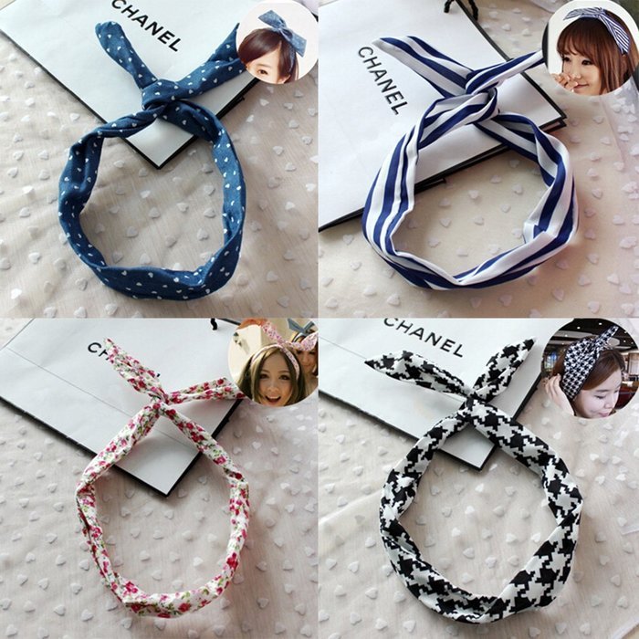 Spritech(TM) 4pcs Korean Women Girls Bowknot Hair Band Headband for Festival Party Daily by Spritech