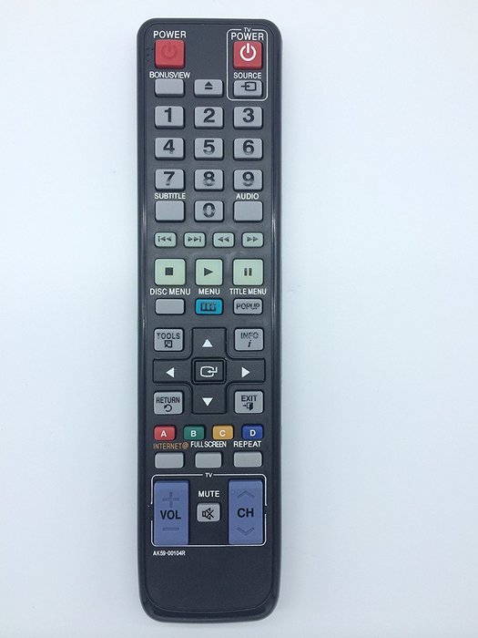 VINABTY New Replaced REMOTE AK59-00104R fit for SAMSUNG BD-C6500 BD-C5500 BD-D6500/ZA BD-D6100C/ZA BD-P1580 BD-P1590M... N3