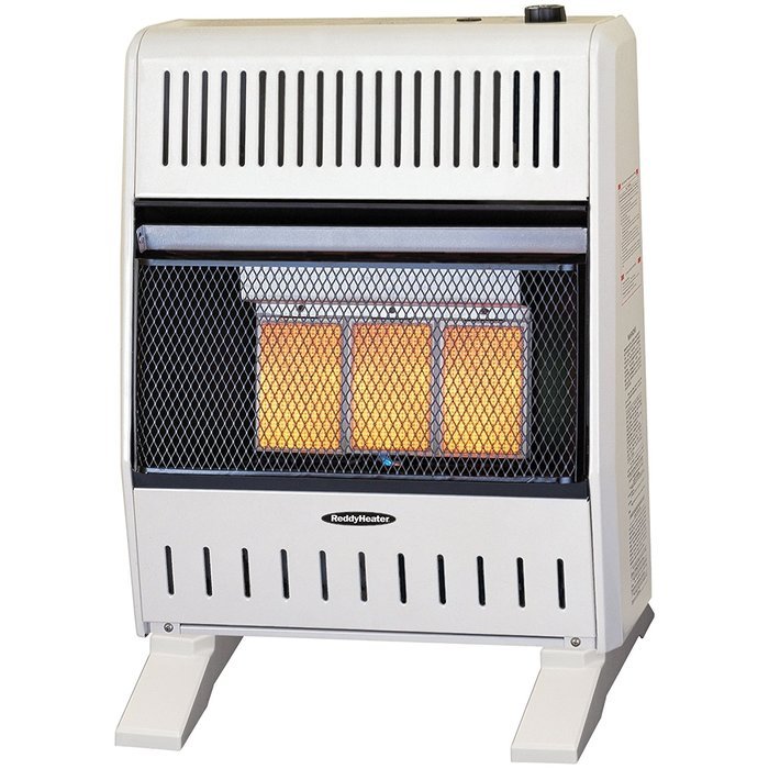 Sure Heat IWH26IRNG 5 Ceramic Plaque IR Wall or Floor Heater with Thermostat Blower Natural Gas, 26K BTU, Beige...