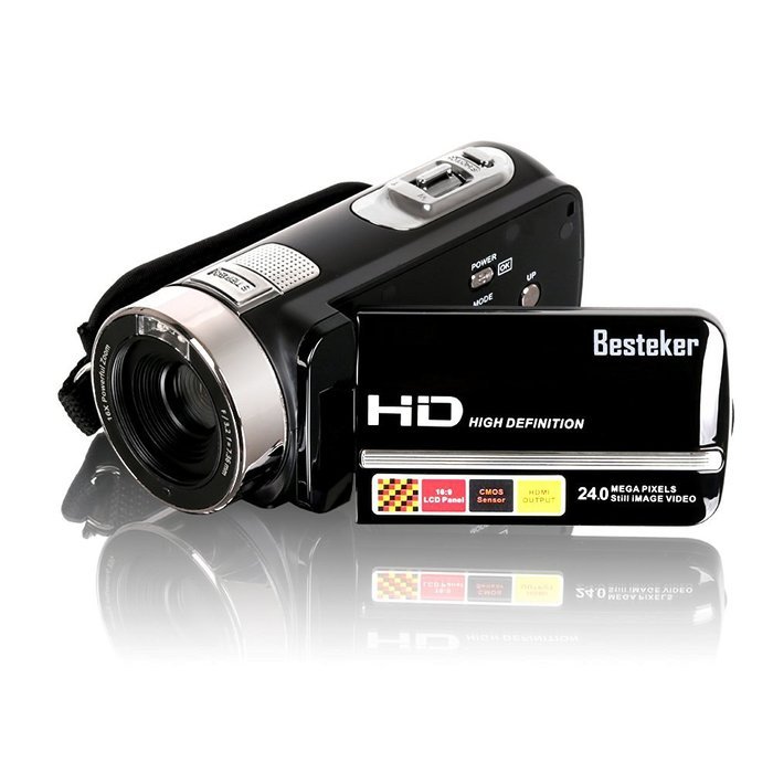 Camera Camcorders, Besteker Portable 1080P 24MP 16X Digital Zoom Video Camcorder with 2.7" LCD and 270 Degree... N13