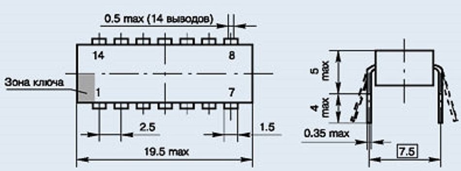 IC / Microchip KR514ID2 analogue MSD101 USSR 14 pcs