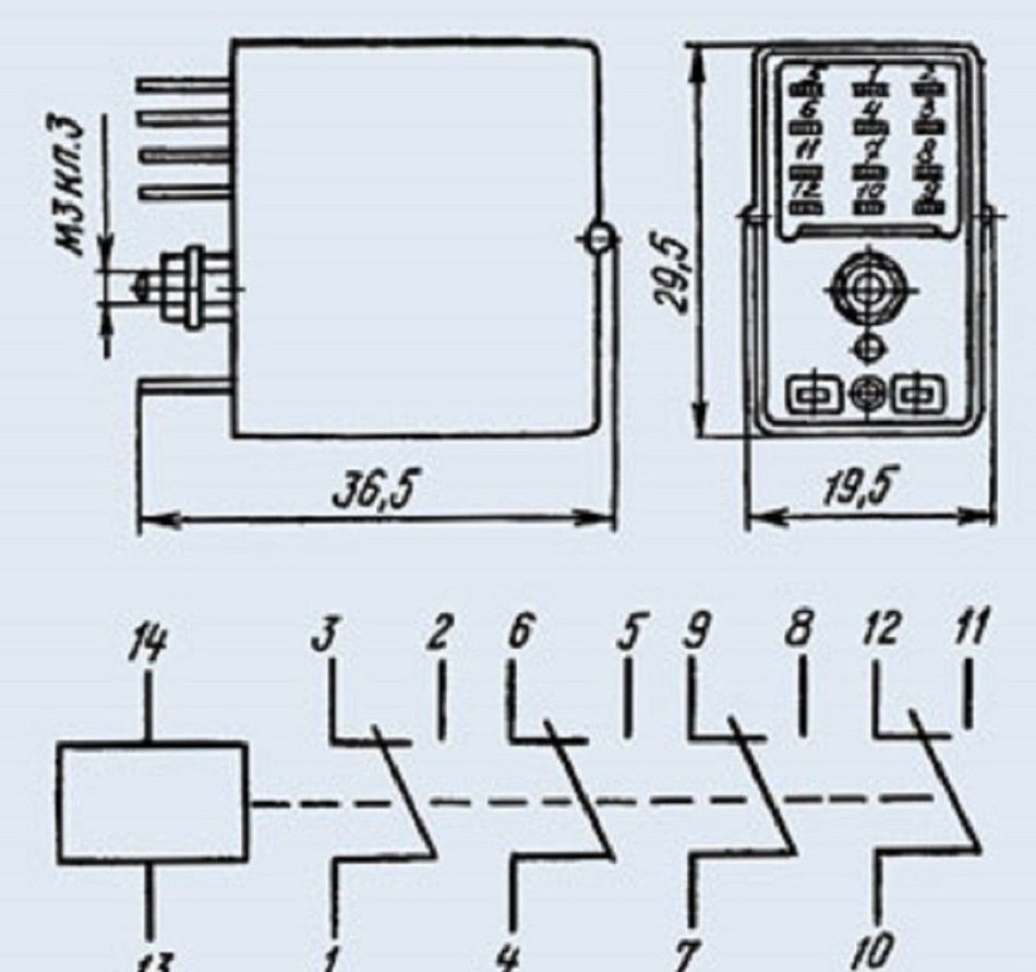 Relay RES-22 023.02 10.5mA 50V USSR 3 pcs N2
