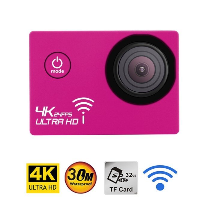 2.0'' LCD 4K Ultra WiFi Action Sports Camera 1080P HD 16MP 170 Degree Wide Angle Lens Waterproof Recorder Cam N2