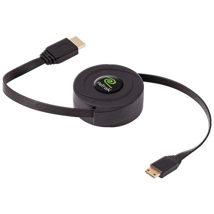 ReTrak ETCABLEHDM Retractable HDMI Cable (A to A, C, D and DVI with adapter tips) (Discontinued by Manufacturer) N4