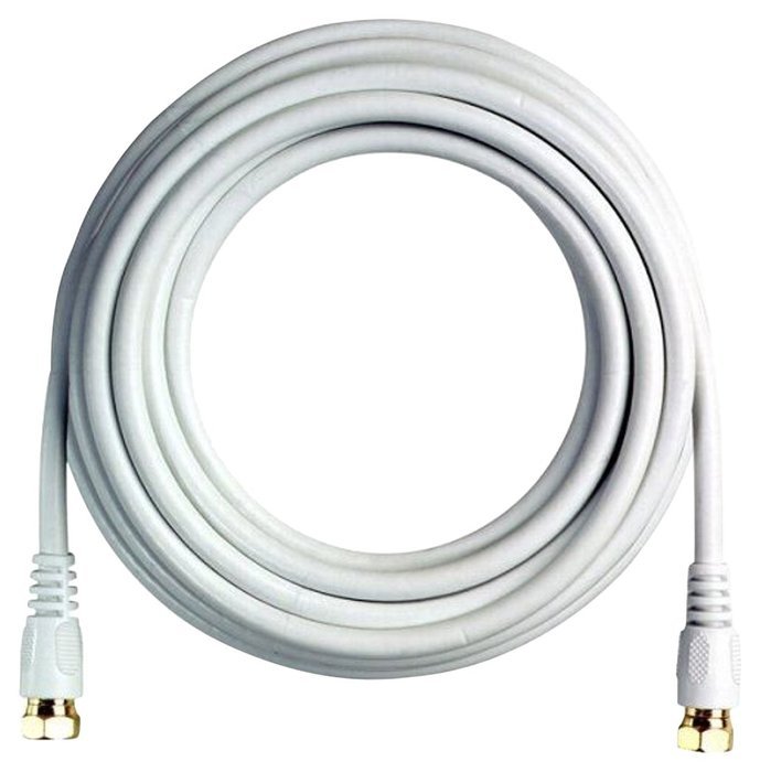 BoostWaves BW25W 25' High Definition HDTV White Coaxial Cable, Low Loss
