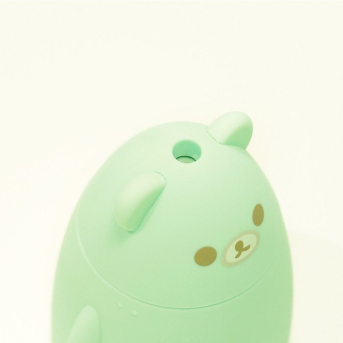 Topbeu Mini Bear Ultrasonic USB Powered Humidifier for Office Single Room (Green)