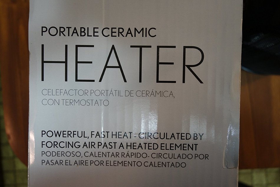 Intertek 1500 Watt Ceramic Electric Portable Heater (Black) N8