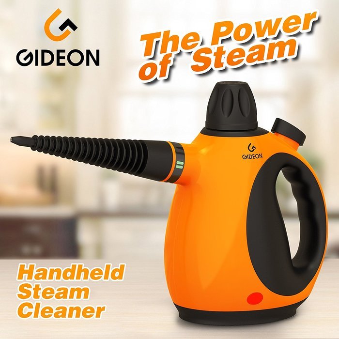 Gideon&trade; Handheld Pressurized Steam Cleaner and Sanitizer / Powerful Multi-purpose Steamer, Removes Stains, Grease... N4