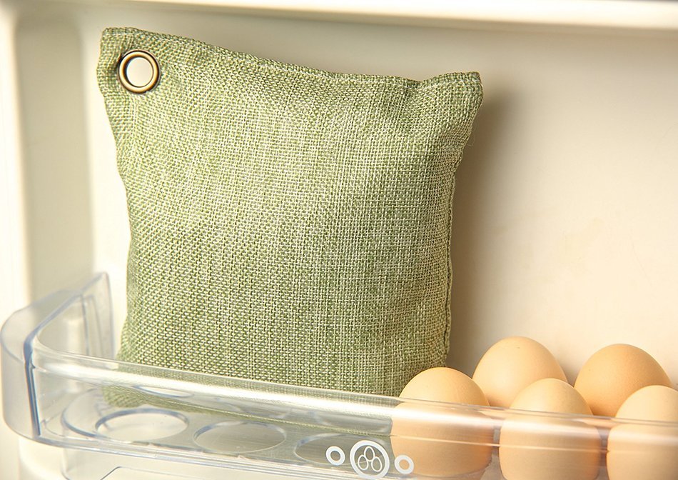 250g Natural Air Purifying Bag WayuExpress with Glass Suction Hook - Strong & Persistent Odor Remover - 100% Bamboo... N5