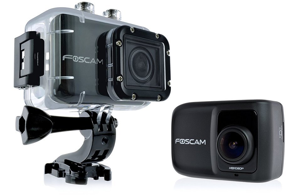 Foscam AC1080 Action Camera - HD 1080P, 12MP 3x Rapidshot, 170&deg; Viewing Angle, 1.5" LCD Viewscreen, Built-in Mic... N3