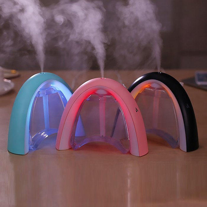 Ultrasonic Cool Mist Humidifier,ANHAO Rainbow Message Board Humidifier,USB Humidifier Air Purifier With LED Night...