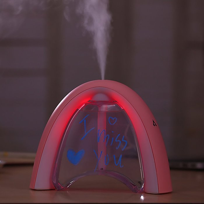 Ultrasonic Cool Mist Humidifier,ANHAO Rainbow Message Board Humidifier ...