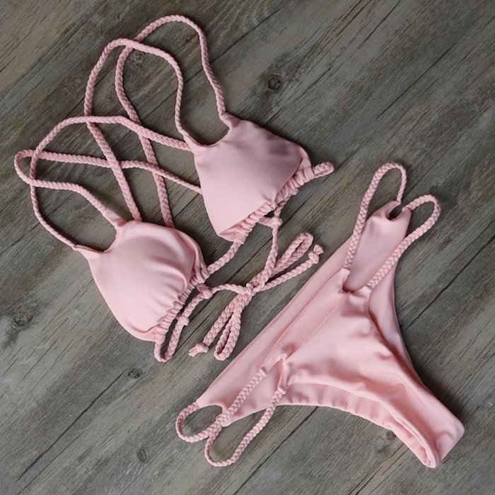 HOT Sale!Canserin Women Sexy Brazilian Push Up Padded Bikini Set N4