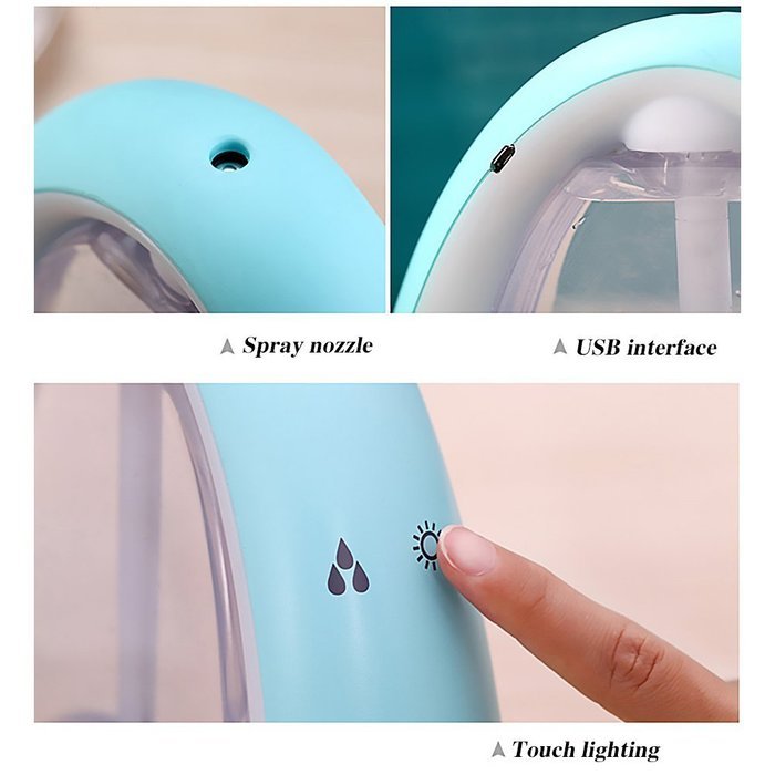 Ultrasonic Cool Mist Humidifier,ANHAO Rainbow Message Board Humidifier,USB Humidifier Air Purifier With LED Night... N4