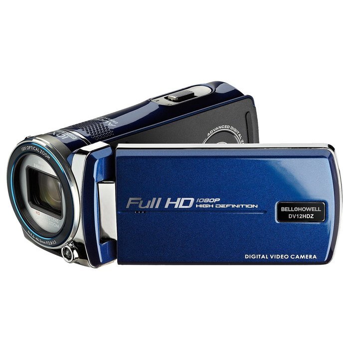 Bell & Howell DV12HDZ 1080p HD Video Camera Camcorder (Black) with 16GB Card + Case + Tripod + LED Video Light...
