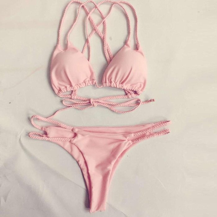 HOT Sale!Canserin Women Sexy Brazilian Push Up Padded Bikini Set N5