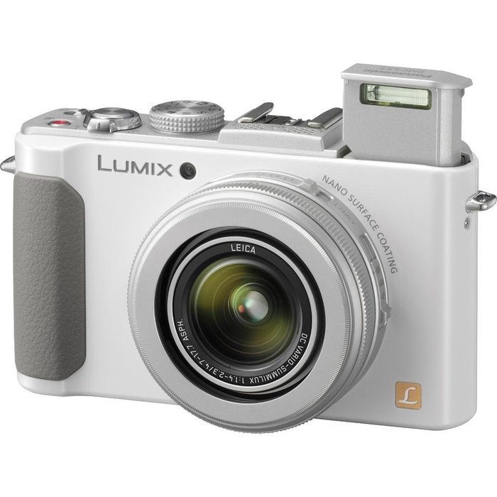 Panasonic LUMIX DMC-LX7W 10.1 MP Digital Camera with 7.5x Intelligent zoom and 3.0-inch LCD - White N4