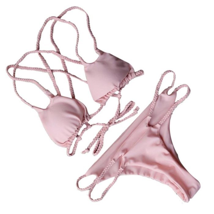 HOT Sale!Canserin Women Sexy Brazilian Push Up Padded Bikini Set N8