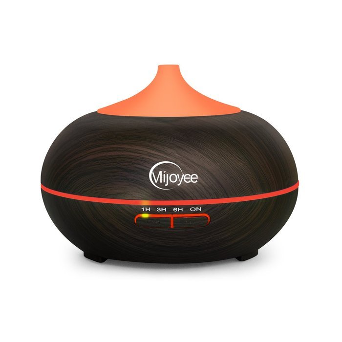Mijoyee 300ml Aroma Essential Oil Diffuser with 7 Color shades, Ultrasonic Cool Mist Humidifier, For Home, Office... N2