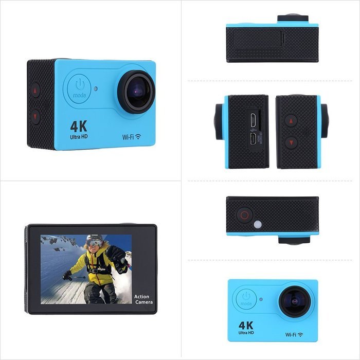 Andoer&reg; Sports Action Camera DV 2.0" LCD 4K(3840*2160) 15fps 1080P 60fps Full HD Wifi APP 30M Waterproof 12MP... N15
