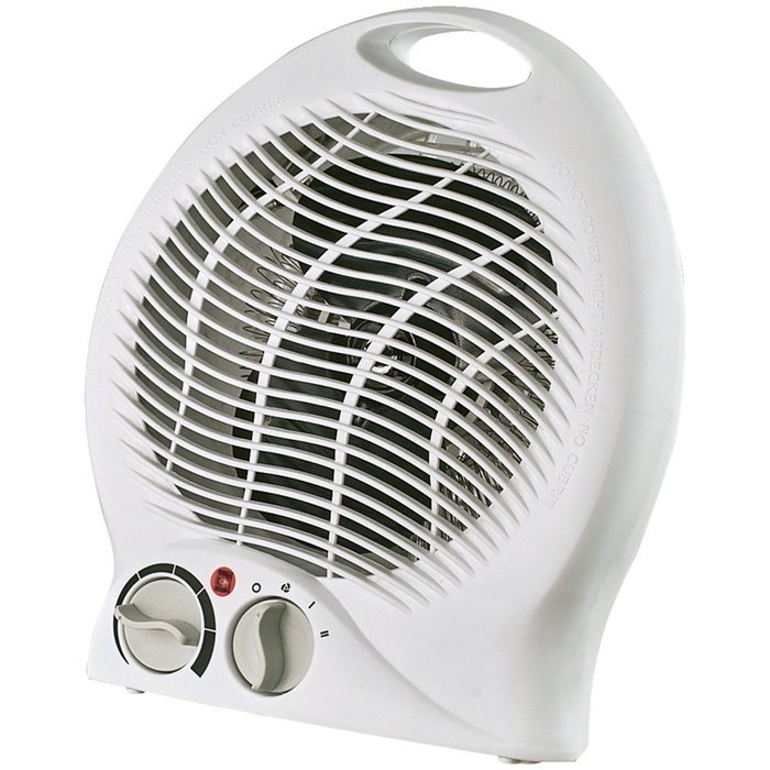 Optimus H-1322 Portable 2-speed Fan Heater with Thermostat, New, 3 Heat Settings (750 and 1500 Watts) 5 Position...