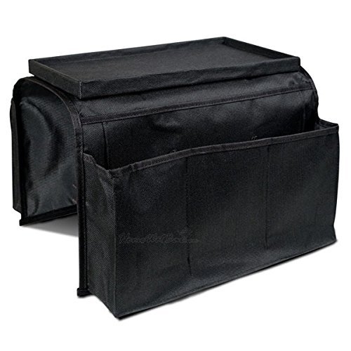 6 Pockets Sofa Handrail Couch Armrest Organizer Remote Control Holder Bag Sofa Arm Rest Organizer