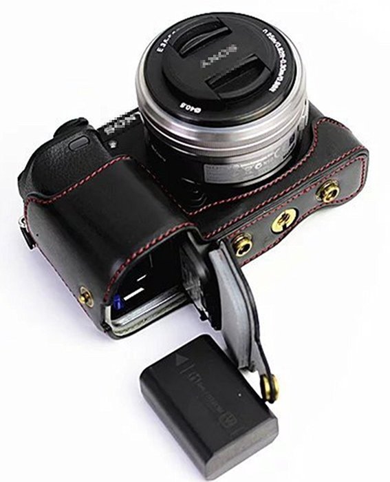 xhorizon TM FL1 Full Protection Bottom Opening Version Protective Leather Camera Case Bag with Tripod Design for... N56