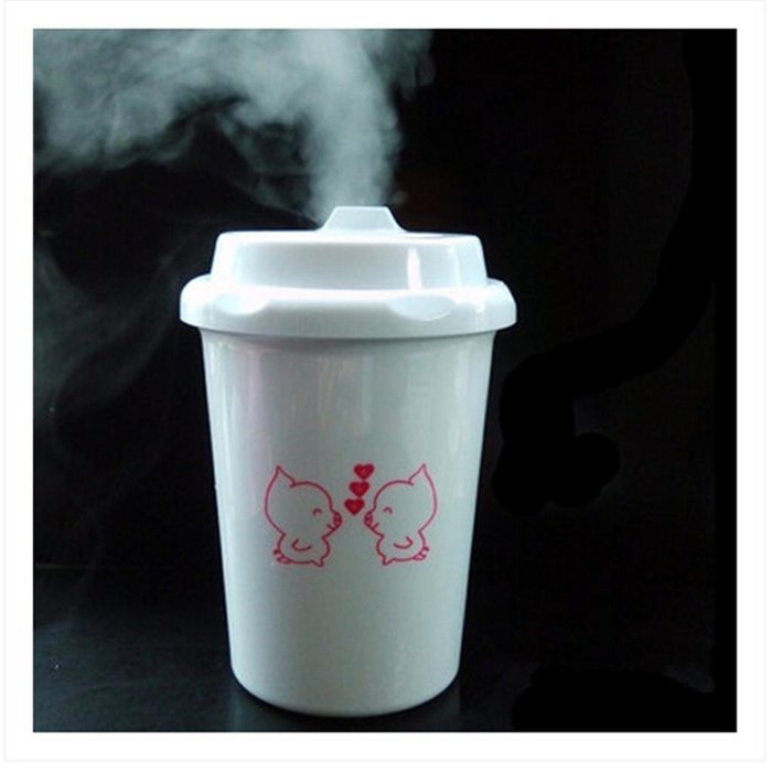 Mini Coffee Cup Mist Humidifier USB powered USB Air Mist Humidifier for Bedrooms, Living Rooms,Car,Home and Office