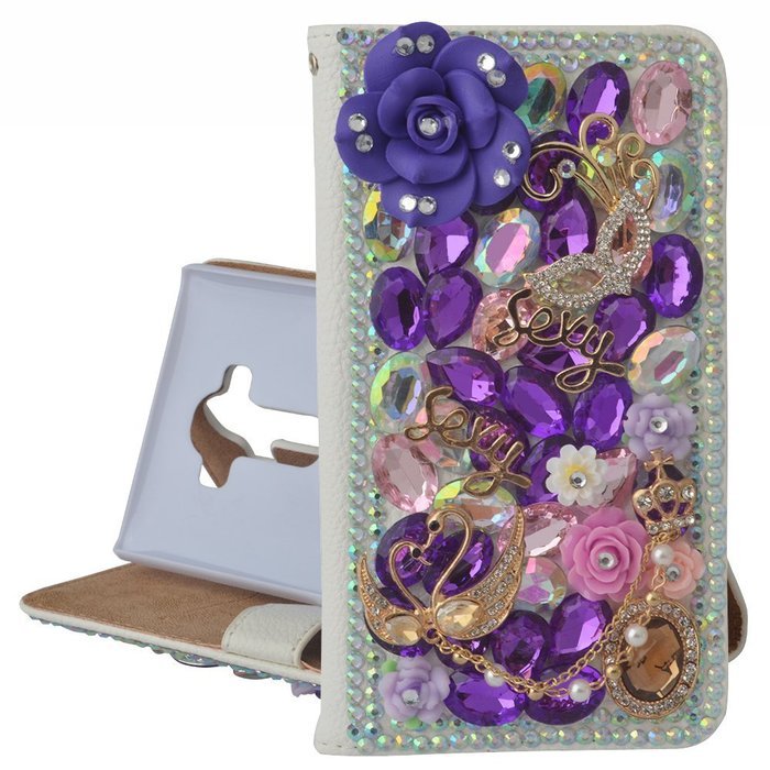 LG V10 Case Yaheeda [Stand Feature] Bling Sparkle Crystal Wallet Case [Diamond Jewel] Premium [Bling Luxury] PU... N6